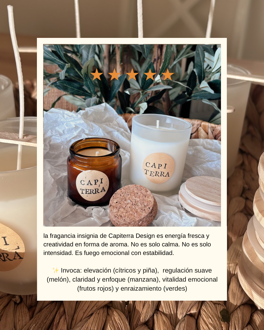 Vela de Soya Capiterra 100ml